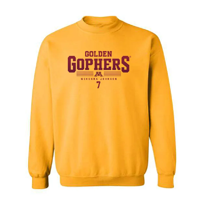 Minnesota - NCAA Women's Basketball : McKenna Johnson - Classic Fashion Shersey Crewneck Sweatshirt Graphic Hoodie Design Print