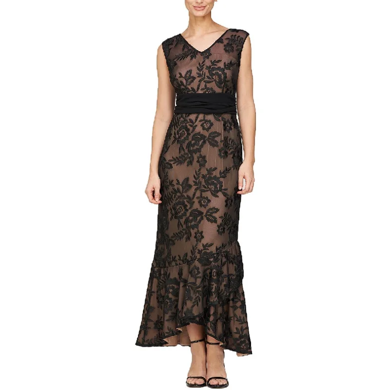 JS Collections Womens Emily Embroidered Hi-Low Evening Dress Tunics Modern contemporary JS Collections Womens Emily Embroidered Hi-Low Evening Dress Tunics Modern contemporary