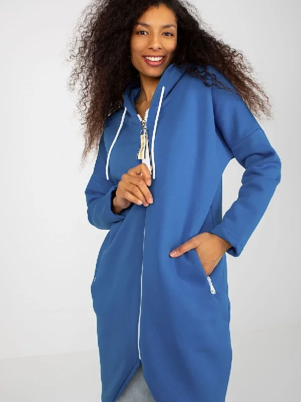 Sweatshirt Relevance Hoodie with Rolled Sleeves Casual Relaxed