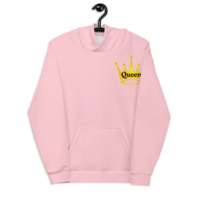 Queen Unisex Hoodie Hoodie with Velcro Closure Adjustable Secure