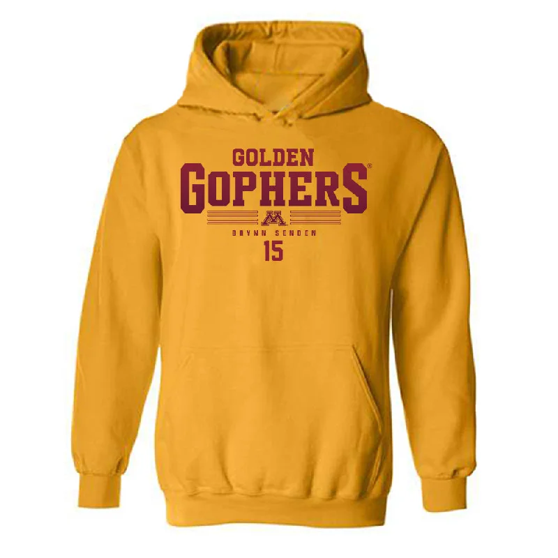 Minnesota - NCAA Women's Basketball : Brynn Senden - Classic Fashion Shersey Hooded Sweatshirt Hoodie with Emblem Brand Identity