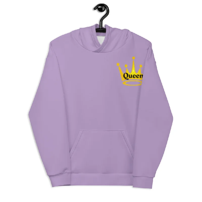 Queen Unisex Hoodie Hoodie with Side Slits Relaxed Casual