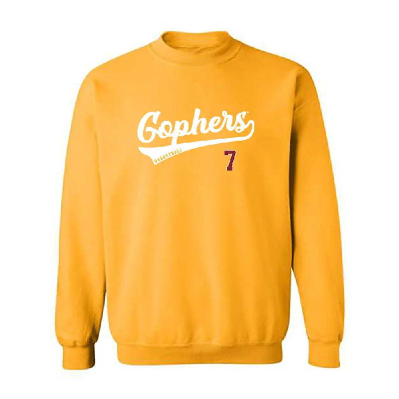 Minnesota - NCAA Women's Basketball : McKenna Johnson - Classic Shersey Crewneck Sweatshirt Hoodie with High-Low Hem Asymmetrical Trendy