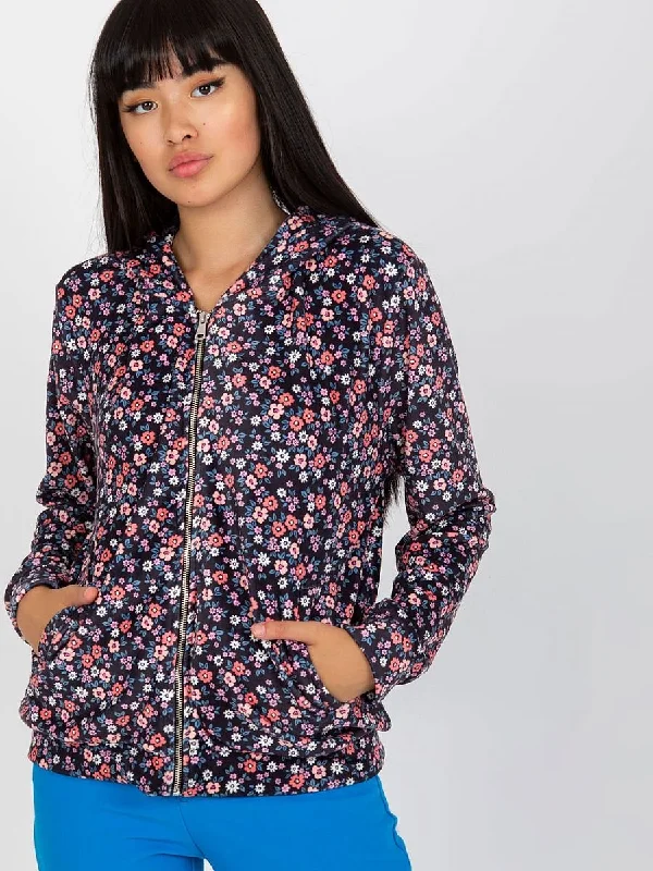 Sweatshirt Rue Paris Hoodie with Drawcord Adjustable Secure