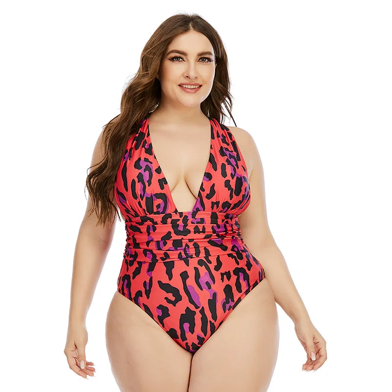 New Drop Shipping Wholesale Large One Piece Swimsuit Swimwear & Beachwear Plus Size Swimwear 2023 For Women Sporty Swimsuit Style