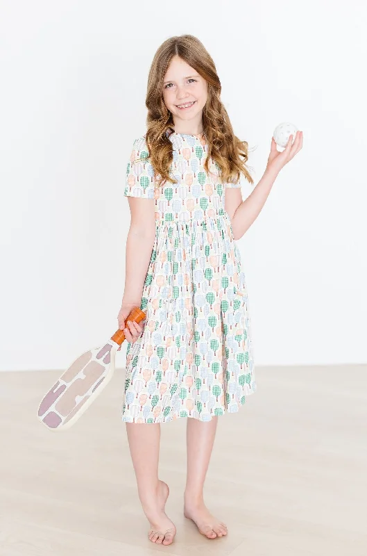 SALE Pickleball S/S Pocket Twirl Dress Tunics Office stylish