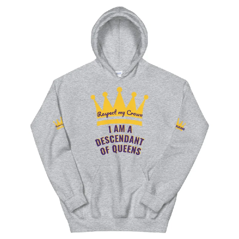 Queen Unisex Hoodie Hoodie Dress Longline Feminine