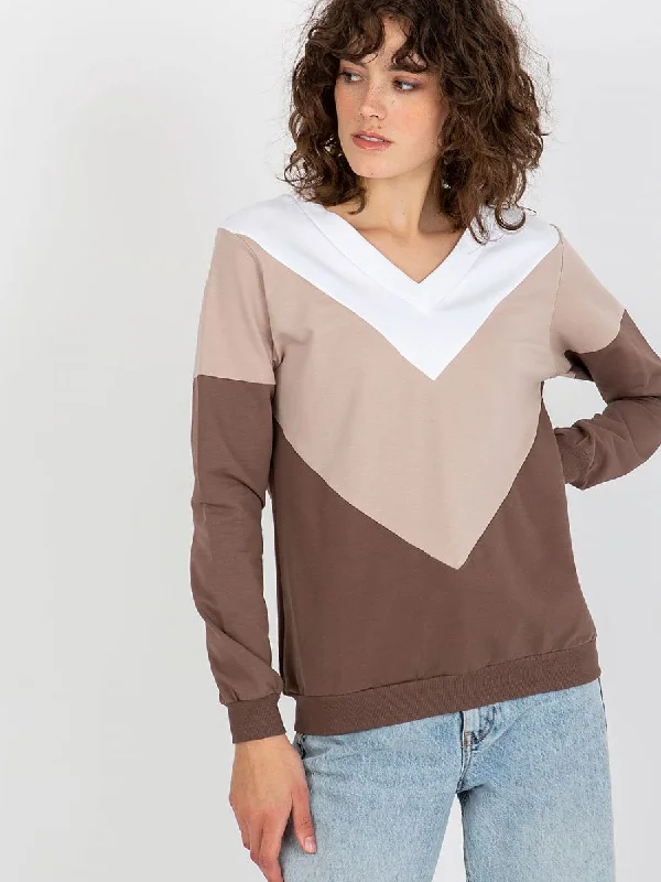 Sweatshirt Relevance Hoodie with Tied Waist Feminine Flattering
