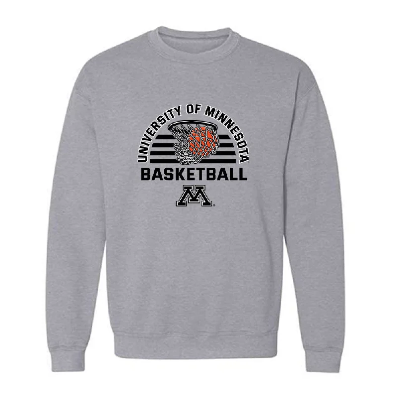 Minnesota - NCAA Women's Basketball : McKenna Johnson - Sports Shersey Crewneck Sweatshirt Hoodie with Side Slits Relaxed Casual