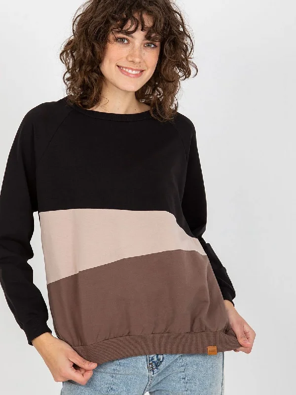 Sweatshirt Relevance Hoodie with Hem Elastic Stretchable Comfortable