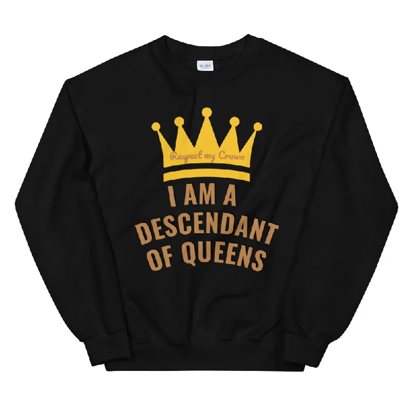 Queen Unisex Sweatshirt Hoodie with Hem Patch Decorative Personalized