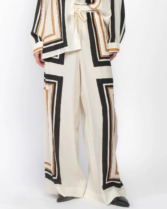 Drawstring Waist Pants Classic Straight-Leg Pants