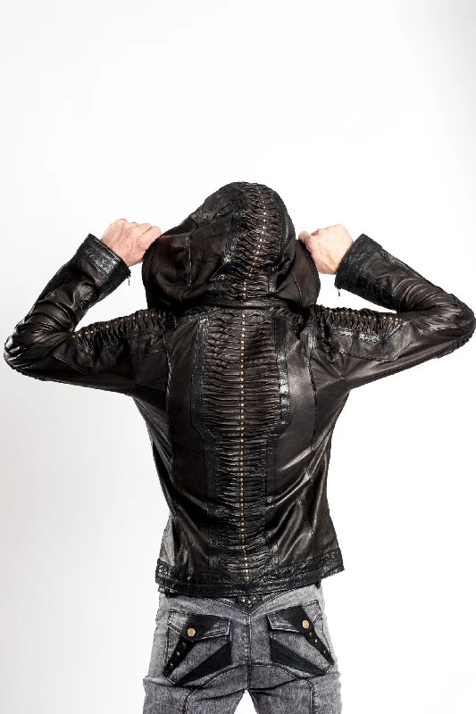 Singularity Mens Cut Jacket Zippered Jacket Buttoned Jacket Snapped Jacket