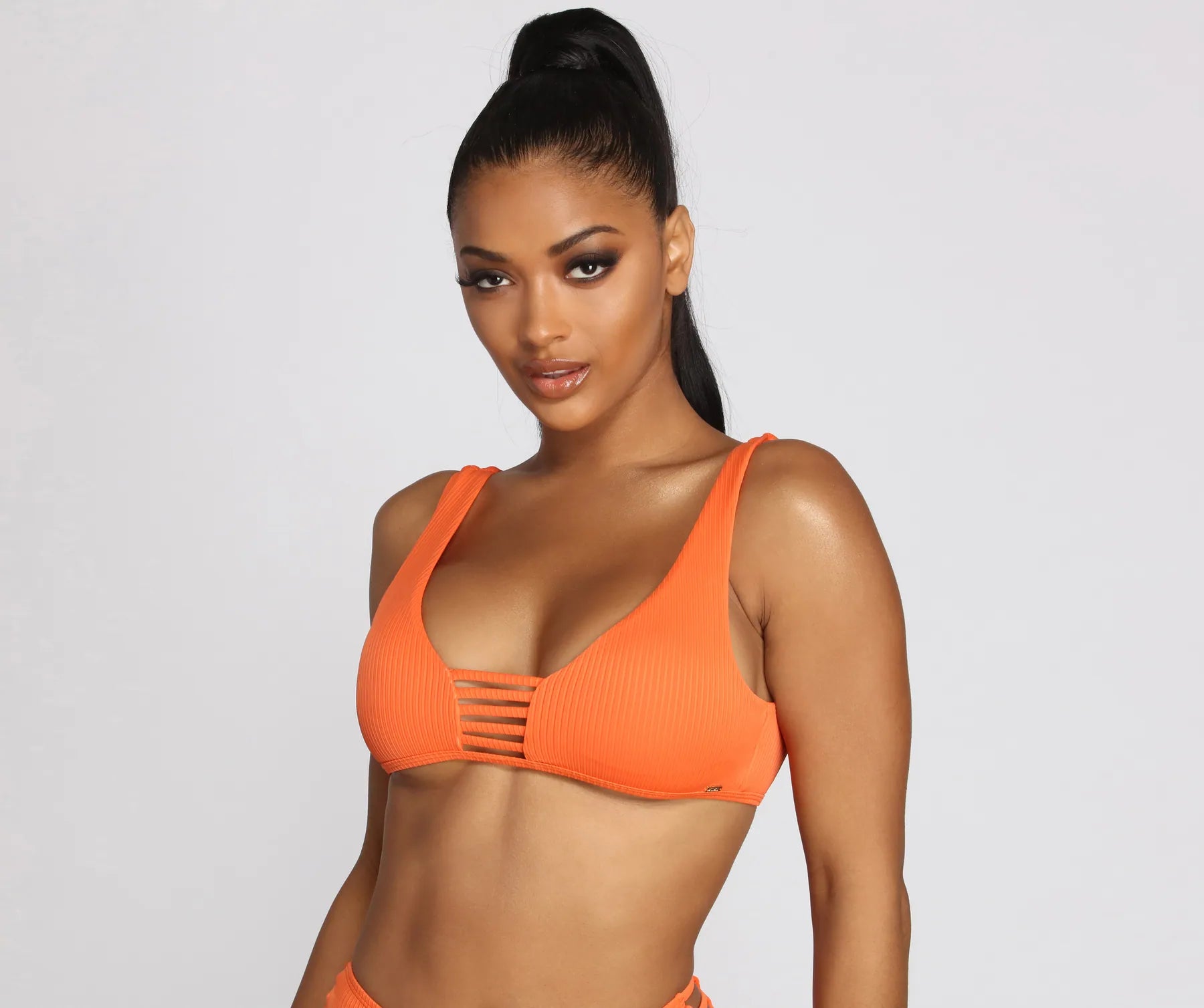 Glowed Up Goddess Swim Tank white tank top