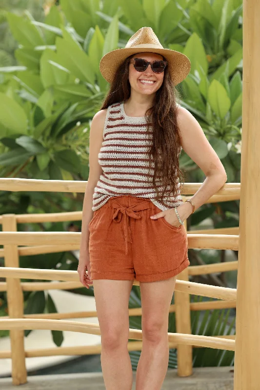 Cumberland Tank (Crochet) activewear tank top