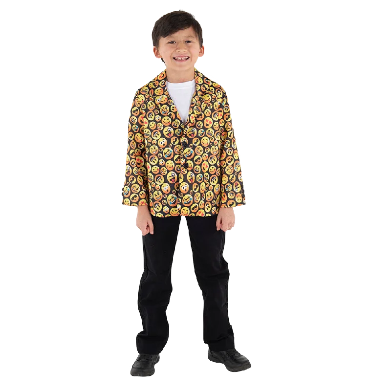 Emoji Jacket - Kids Rayon Fabric Velvet Fabric Corduroy Fabric
