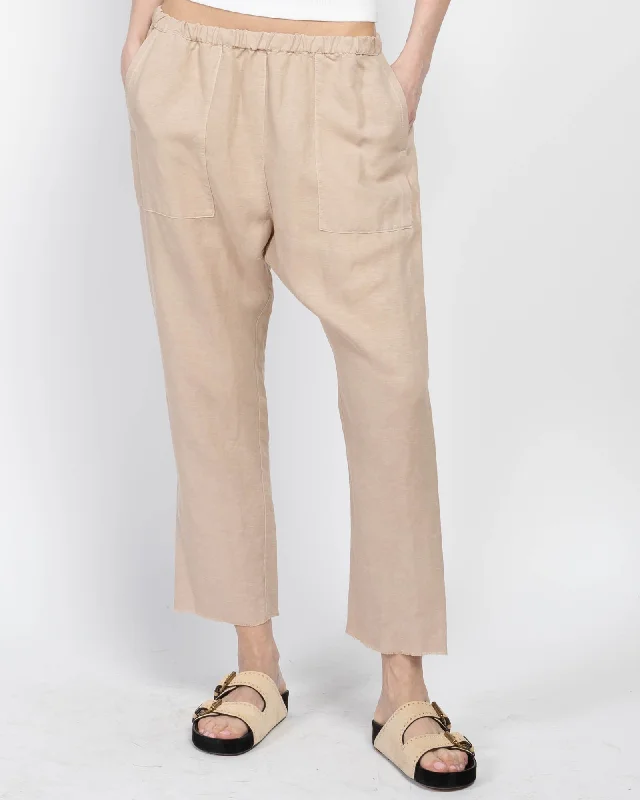 Erika Linen Pants Casual Yoga Pants