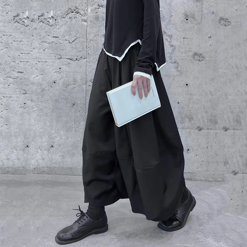 High Waisted Wide Leg Bud Pants Soft Wool Pants