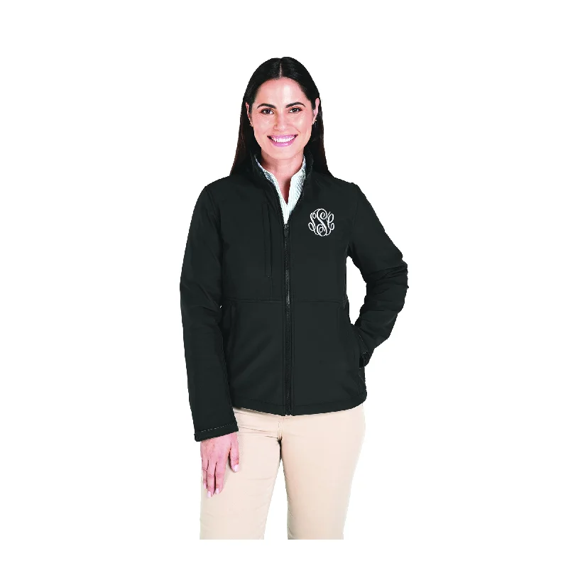 Ladies Soft Shell Jacket with Monogram Chenille Jacket Brocade Jacket Lace Jacket