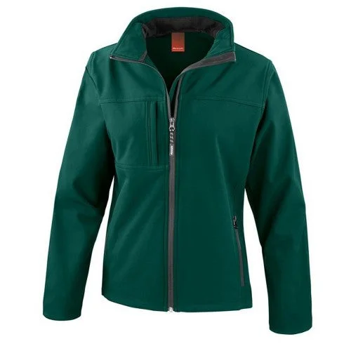 Result Womens/Ladies Classic Soft Shell Jacket Welt Pockets Slit Pockets Flap Pockets