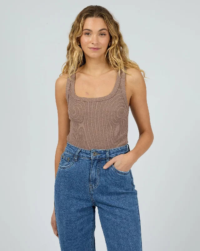 Mia Tank Brown sage tank top
