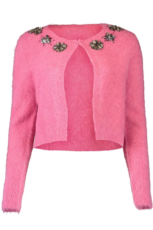 Mariana Cardigan - Pink Iron Safe Non-Iron Wrinkle Free