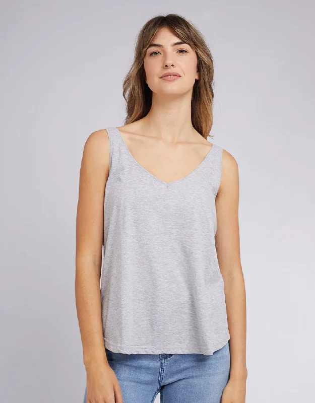 Ricky Tank Grey Marle long tank top