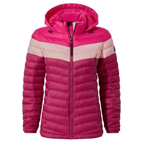 TOG24 Womens/Ladies Garriston Colour Block Padded Jacket Zippered Front Buttoned Front Snap Front