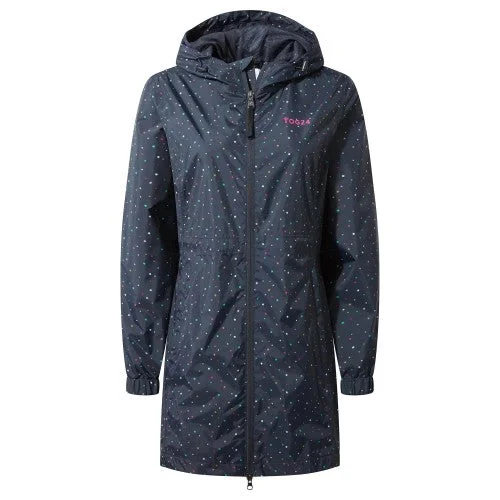 TOG24 Womens/Ladies Kilnsey Scattered Star Waterproof Jacket Cotton Fabric Linen Fabric Terry Fabric