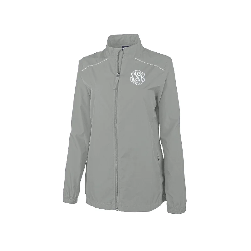 Personalized Ladies Skyline Pack-N-Go Full Zip Jacket with Monogram Denim Jacket Leather Jacket Suede Jacket