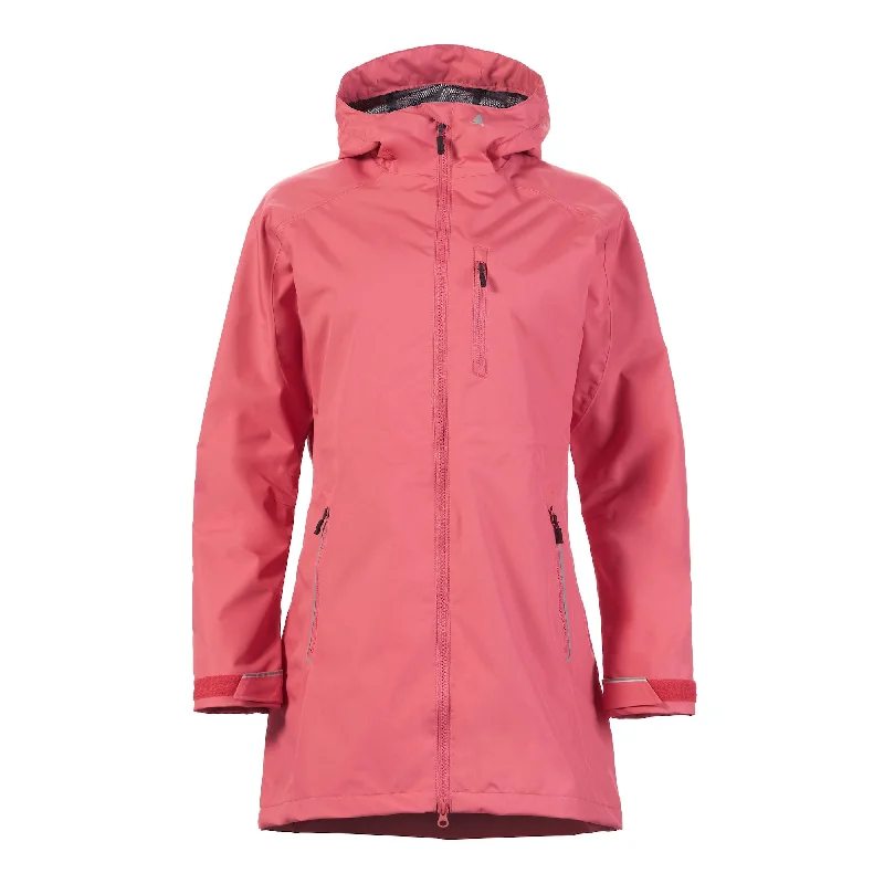 WOMEN'S SARDINIA LONG RAIN JACKET Faux Fur Jacket Real Fur Jacket Shearling Jacket