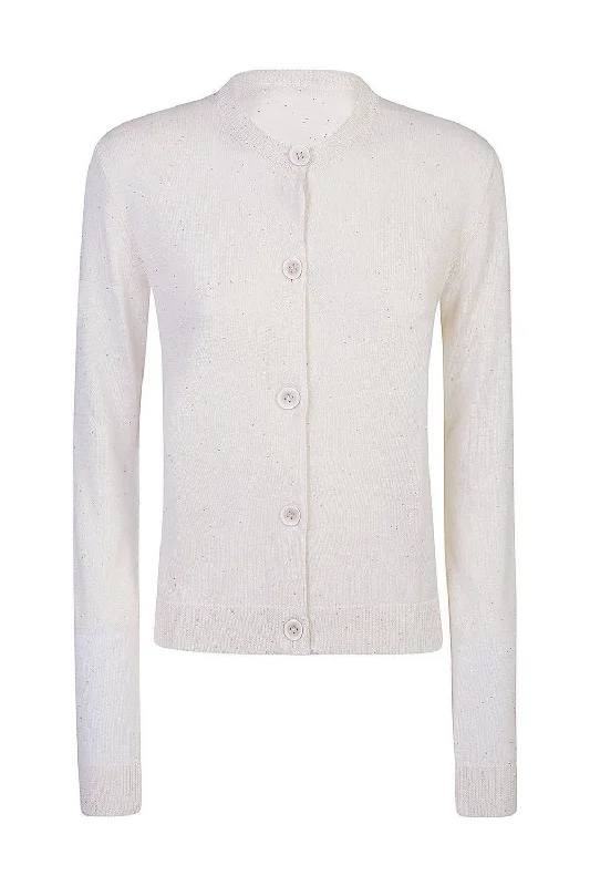 Button Cardigan - Nude Cardigan Knitwear Sweater