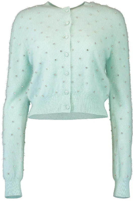 Cruz Cardigan - Mint Hooded Caped Shawl Collar