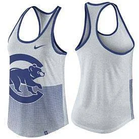 Women's Chicago Cubs Birch Heat Dri-Blend Logo 1.7 Racerback Tank Top lime green tank