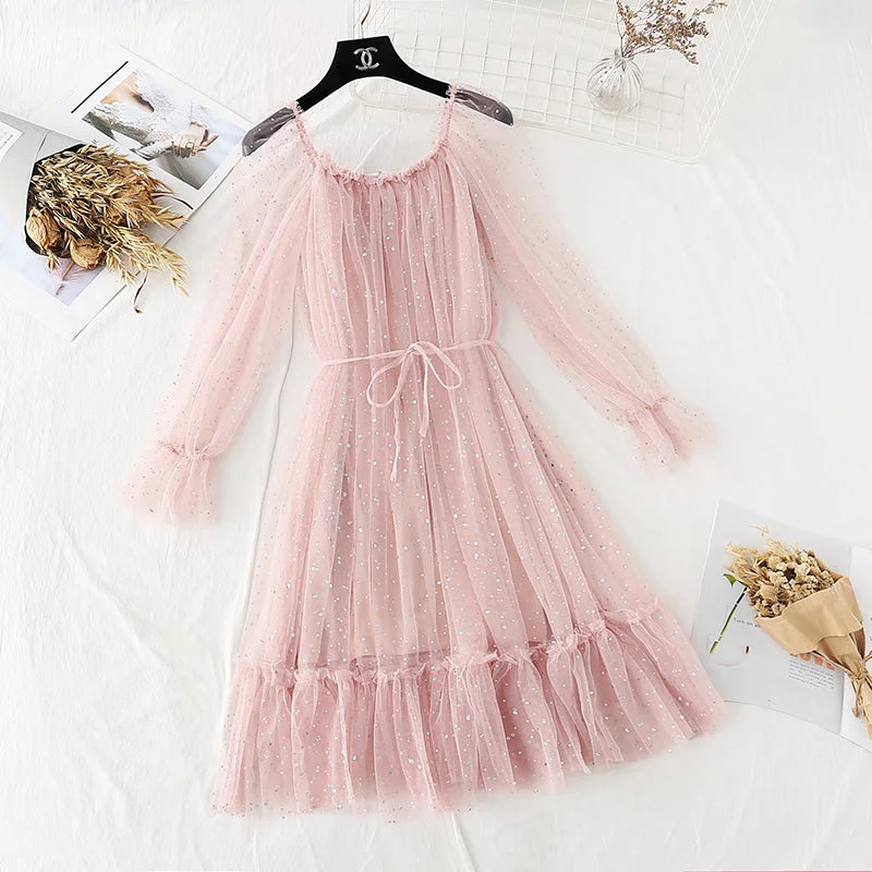 Skirt light mature style temperament foreign fairy super xiansen Department  4032 chiffon skirt delicate