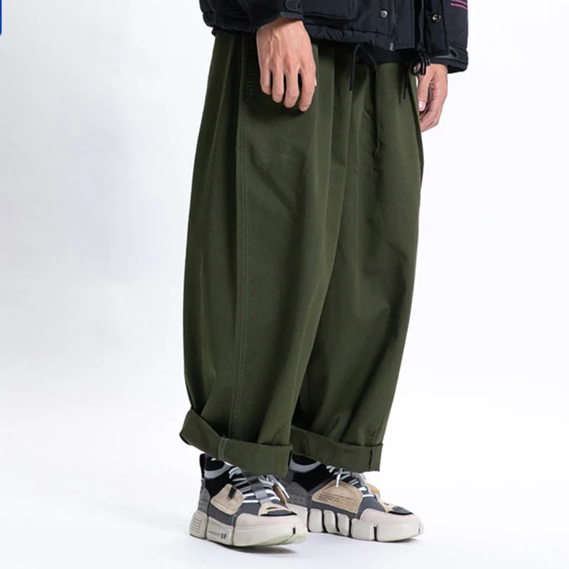 Solid Color Wide Leg Casual Pants Formal Wide-Leg Pants