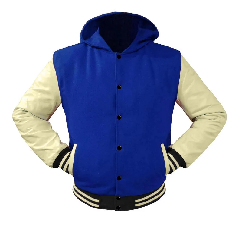 Superb Cream Leather Sleeve Original American Varsity Letterman College Baseball Women Wool Jackets #CRSL-CRSTR-BB-H Knit Jacket Woven Jacket Fleece Jacket