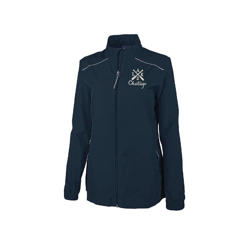 Ladies Skyline Pack-N-Go Full Zip Jacket with Any Lake Name Faux Fur Jacket Real Fur Jacket Shearling Jacket