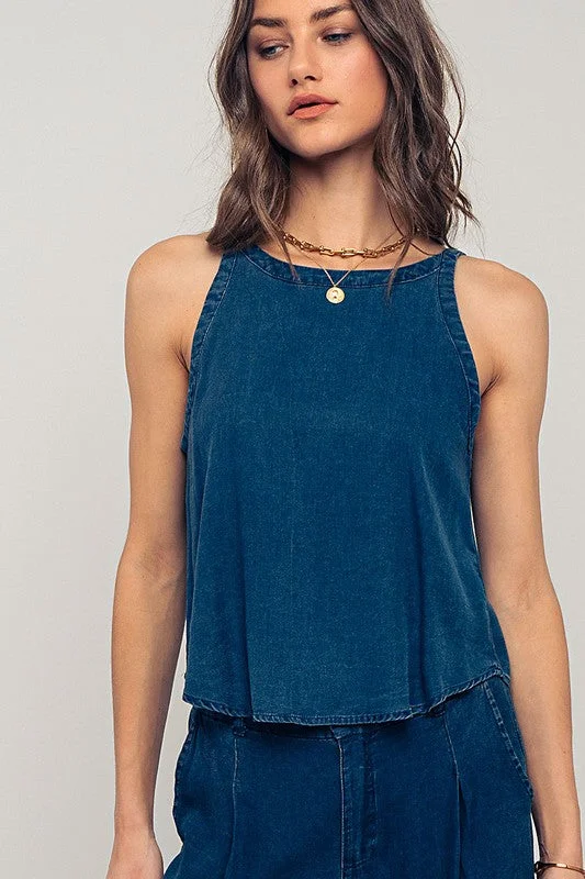 Balanced Beauty Open Back Tank Top strappy tank top