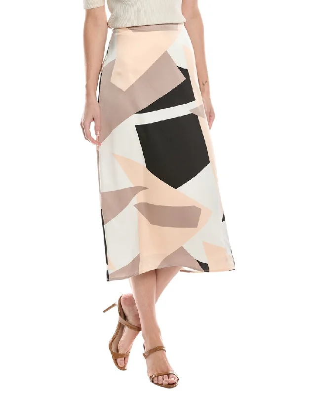 Gracia Satin Bias Skirt cotton skirt soft