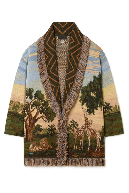 Savannah Sunrise Cardigan Elasticated Padded Insulated