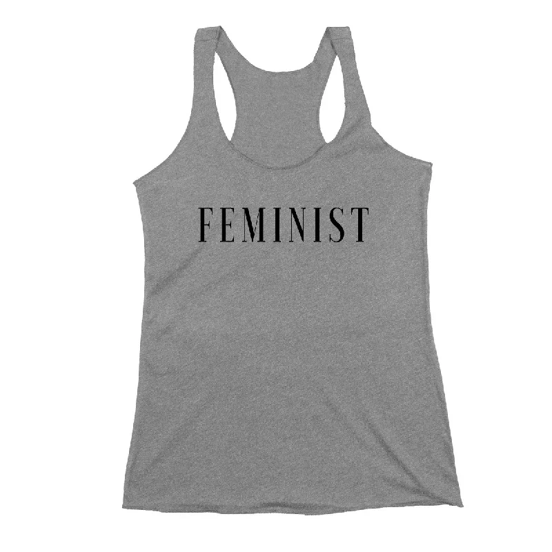 90s Style Feminist Tank lemon yellow tank