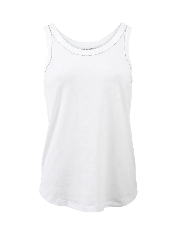 Monili Trim Tank Top flowy tank top