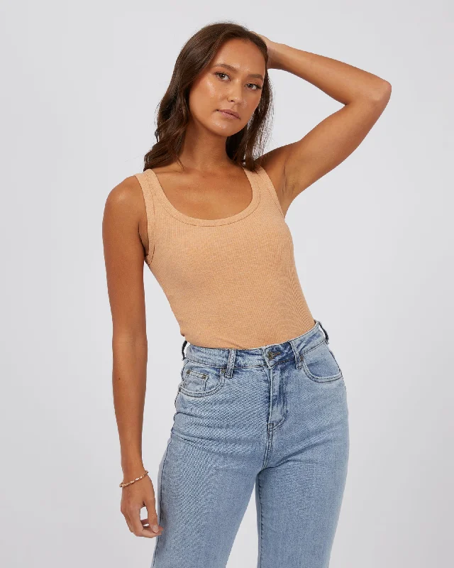 Mia Tank Peach bright tank top