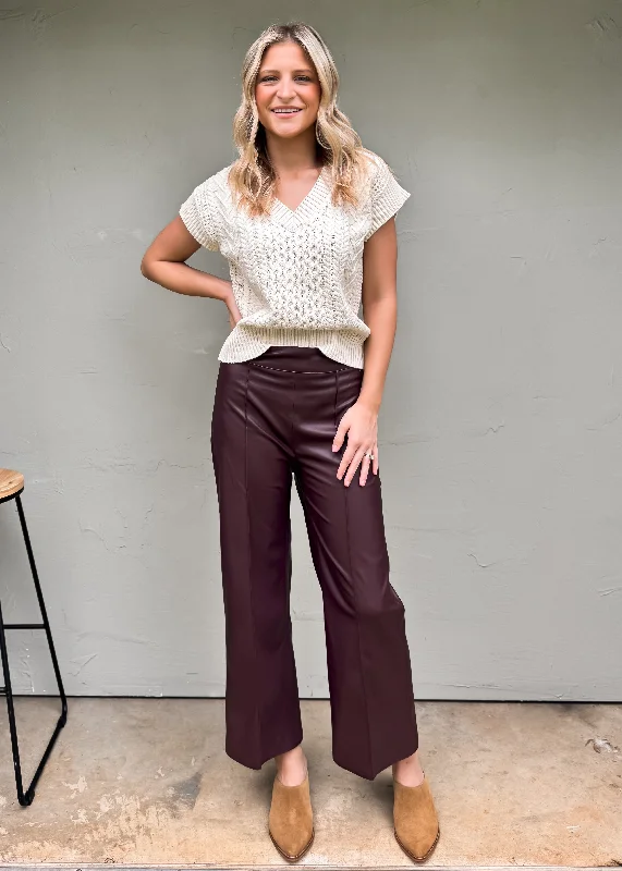 Another Love: Sparkle Wide Leg Cropped Pant, Compote Stylish Harem Pants