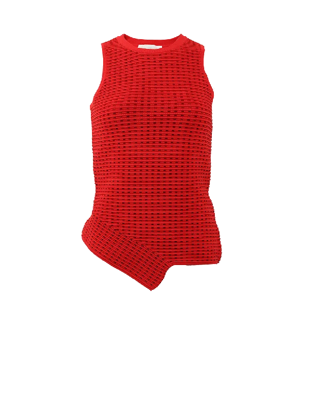Ladasha Asymmetrical Tank striped tank top