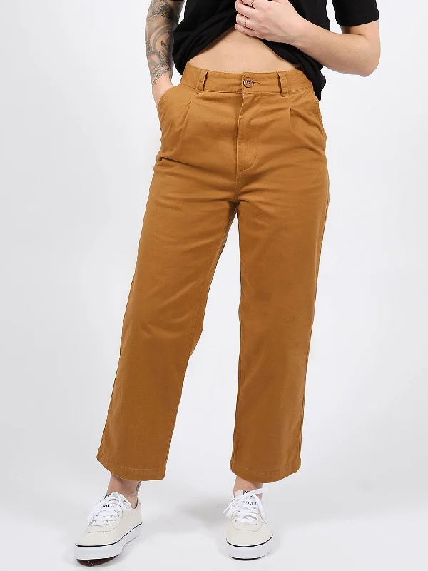Olsen High Rise Straight Ankle Fit Chino Pants Elegant Dress Pants