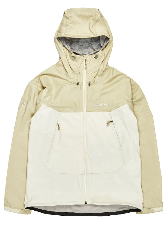 Montbell Women's Thunder Pass Jacket - Ivory / Off White Snapped Jacket Toggled Jacket Drawstring Jacket Montbell Women's Thunder Pass Jacket - Ivory / Off White Snapped Jacket Toggled Jacket Drawstring Jacket