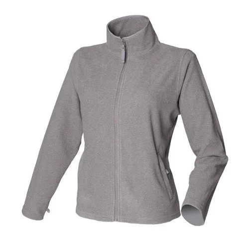 Henbury Womens/Ladies Microfleece Jacket Stand-Up Collar Roll-Neck Collar Turtle Neck