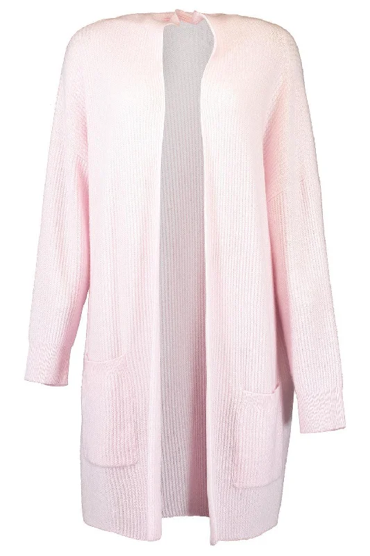 Open Cardigan - Nymphaea Cashmere Blend Cotton Blend Poly Blend